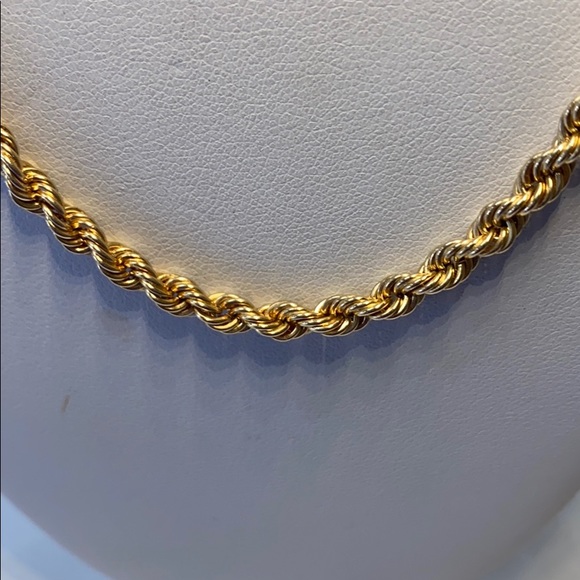 NEW 14K Solid Gold Rope Chain - Picture 2 of 5